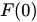 <math xmlns="http://www.w3.org/1998/Math/MathML"><mi>F</mi><mfenced><mn>0</mn></mfenced></math>